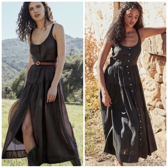 Doen Avalon Dress in Black Size Large